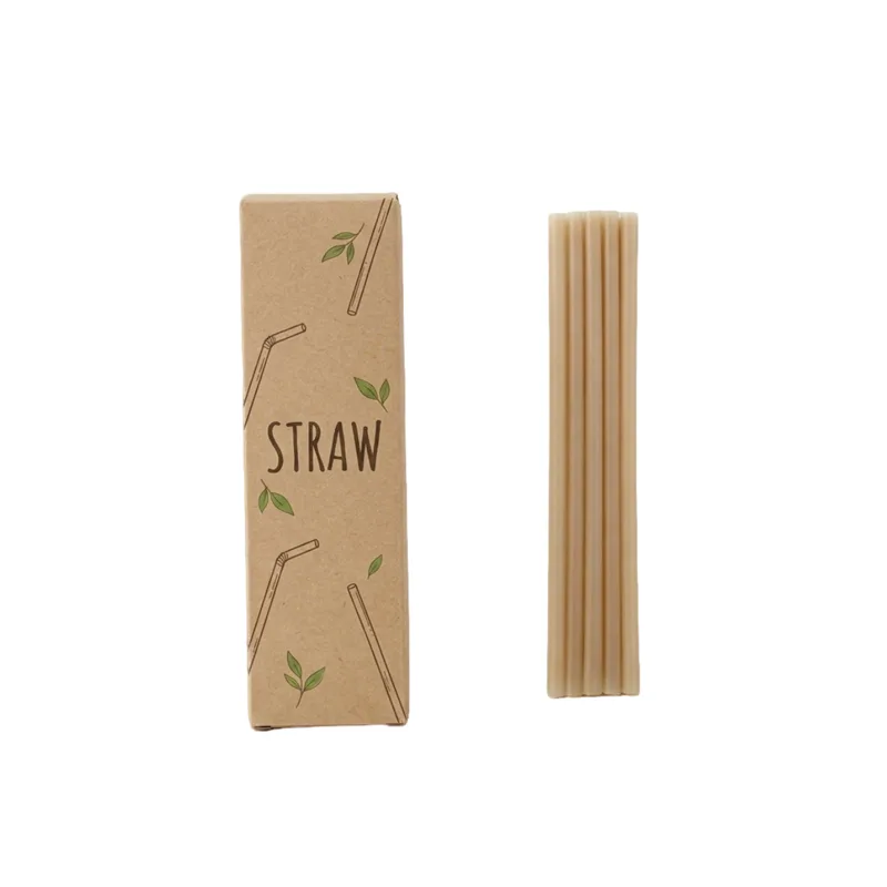 PLA Straw Retail Packaging (Printed Color Box)