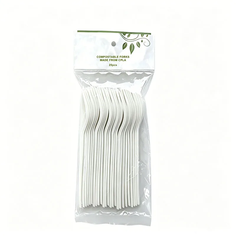CPLA Cutlery In Retail Packaging- Hook Bag